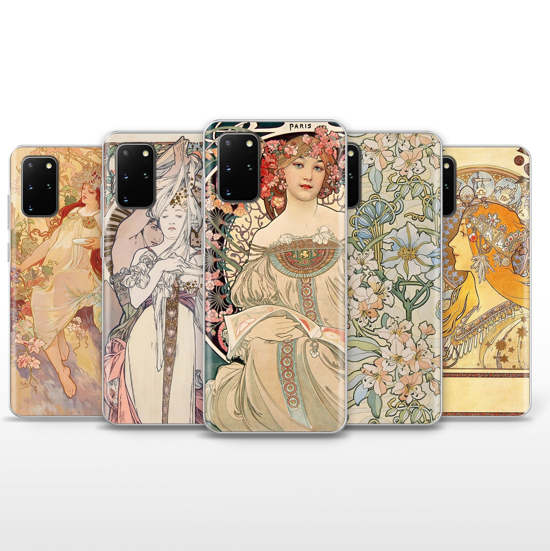 Mucha Phone Case Art Nouveau Phone Cover For Samsung Galaxy Etsy Mucha Phone Case Art Nouveau Phone Cover For Samsung Galaxy Etsy