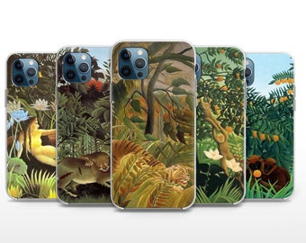 Rousseau Naive Art Phone Case: Tropical Jungle Cover