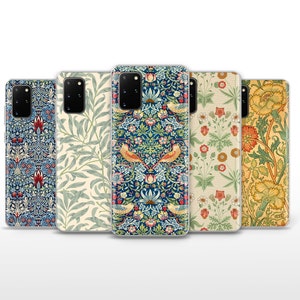 William Morris Phone Case Crafts Cover for Samsung Galaxy S20, S20 +5G, S22, S23 Ultra, S24 Plus, FE 5G, Xiaomi Redmi, Mi Note, Mix