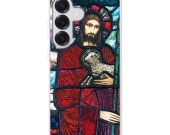 Stained Glass Christian Phone Case: Religiöse Heilige, Ikonen