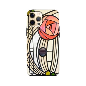 Mackintosh タフ フォンケース アート カバー iPhone 16 Pro Max、Plus、Mini、14 Pro、13 Mini、12、Xs、Xr、SE、Samsung S24、Ultra、Plus、5G、FE用