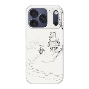 Funda para teléfono de Winnie the Pooh: Arte de E. H. Shepard, cubierta de TPU suave.