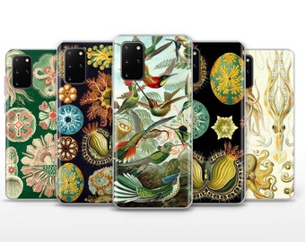 Custodia per telefono Naturalist Haeckle Cover per Samsung Galaxy S10, S20 Plus, S21 +5G, S22, S23 Ultra, S24 Plus, FE 5G, Xiaomi Redmi, Mi Note, Mix