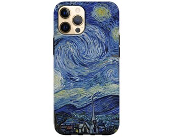 Van Gogh Tough Phone Case Art Cover for iPhone 13 Pro Max, 13 Pro, Mini, 12 Pro, 12 Mini, 11, Xs, Xr, SE & Samsung S22, Ultra, Plus, 5G, FE