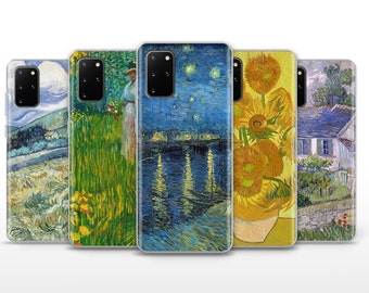 Van Gogh Phone Case Impressionismus Cover für Samsung Galaxy S20, S20 +5G, S21, S22 Ultra, S23 Plus, S24, FE 5G, Mii Note, Mi Note