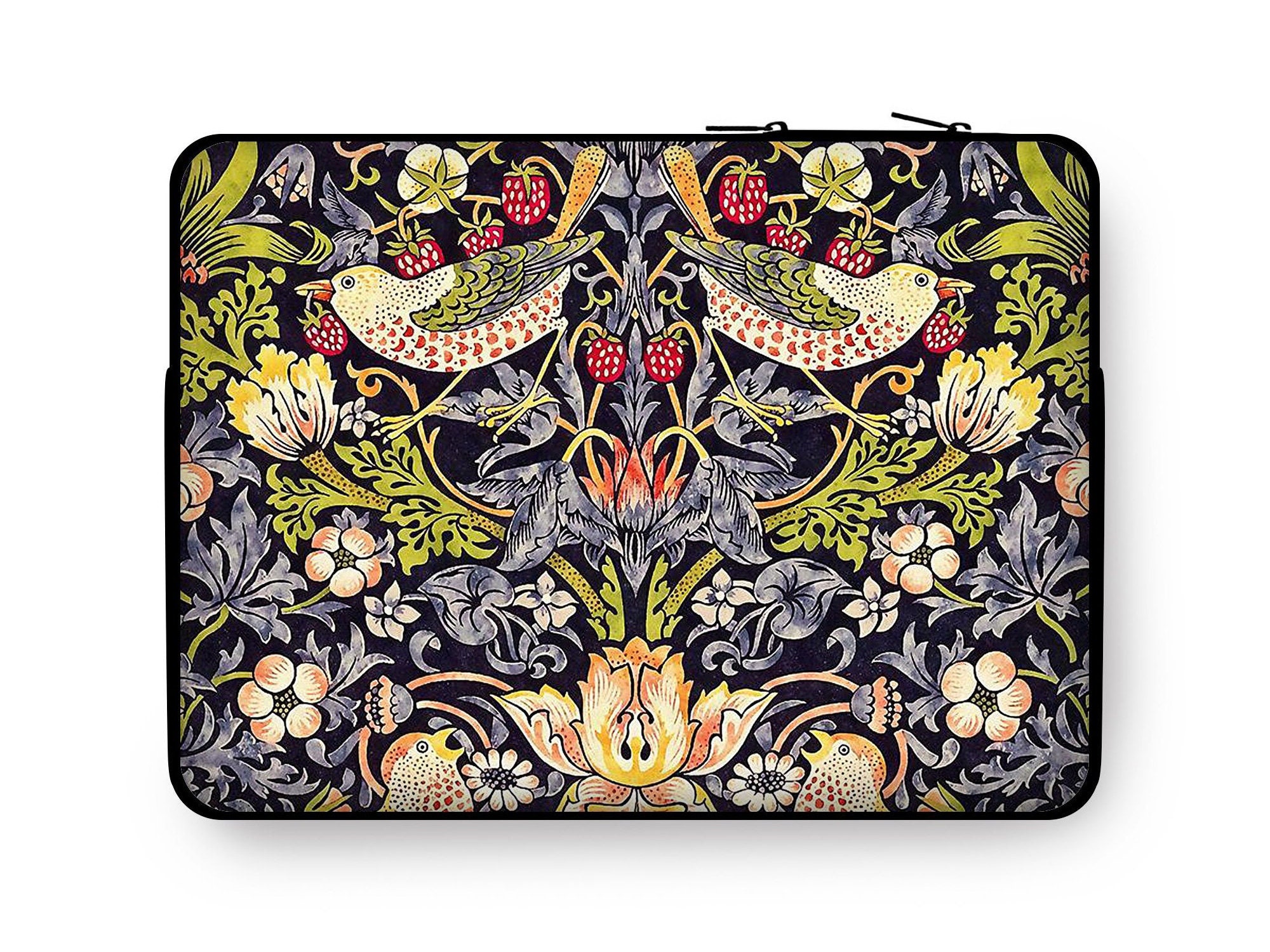 William Morris Macbook Sleeve: Strawberry Thief Arts & Crafts Laptop Case