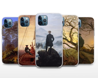 Friedrich Handyhülle Romantik Handyhülle für iPhone SE, Xs, Xr, 13 Pro, 14 Pro, 15 Pro Max, Google Pixel, Huawei, HTC, Nokia, Sony & OnePlus