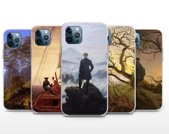 Funda para teléfono con pintura de Friedrich: arte romántico para iPhone y Pixel