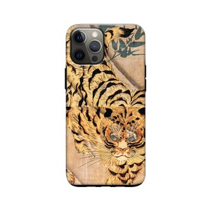 Kuniyoshi タフな電話ケース アートカバー iPhone 16 Pro Max、Plus、Mini、14 Pro、13 Mini、12、Xs、Xr、SE、Samsung S24、Ultra、Plus、5G、FE用