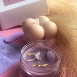 100% Natural Lavender Lip Balm with 24k gold & Amethyst Crystal |Black Friday Sale