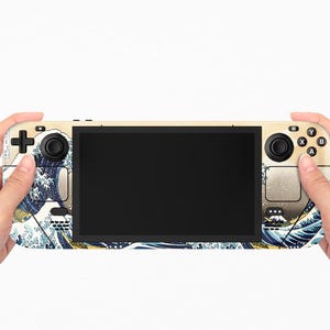 Skin de vinilo para consola portátil Steam Deck: La Gran Ola de Kanagawa (Japanese Wave)