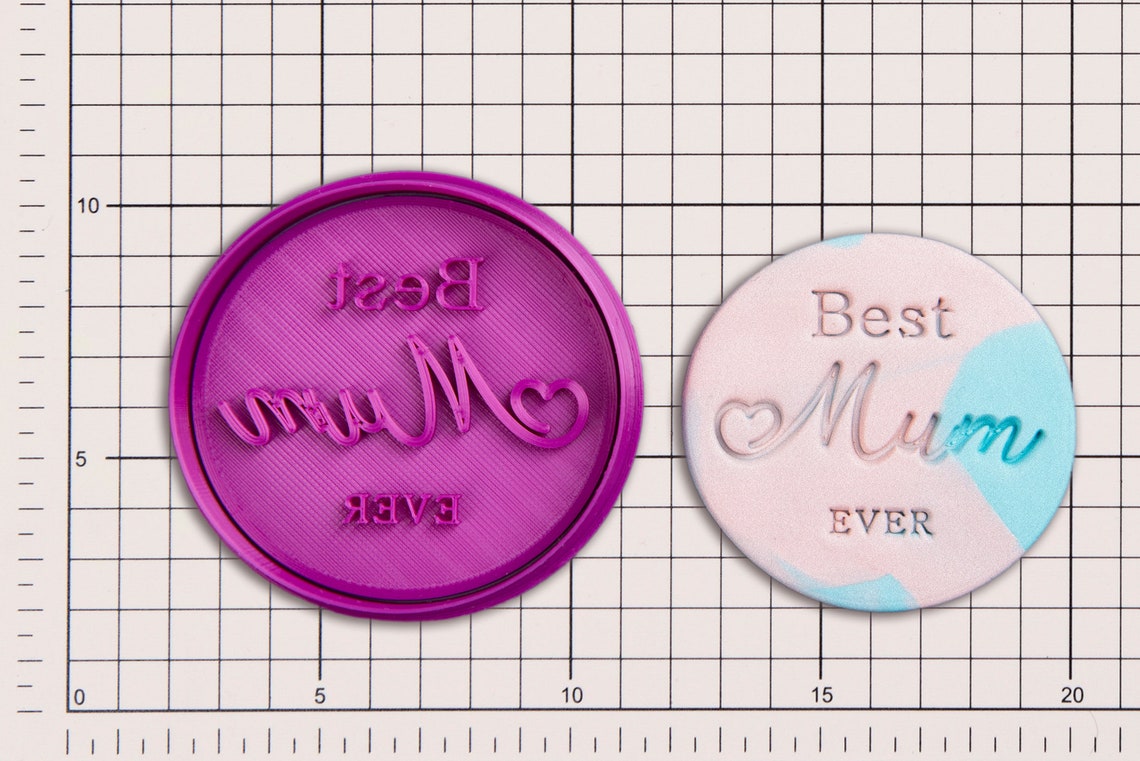 My Best Mum Embosser Stamp Set Fondant Icing Molds Party Cake Etsy