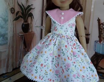 Pretty Spring Summer Dress 14.5" Ruby Red Fashion Friends Dolls