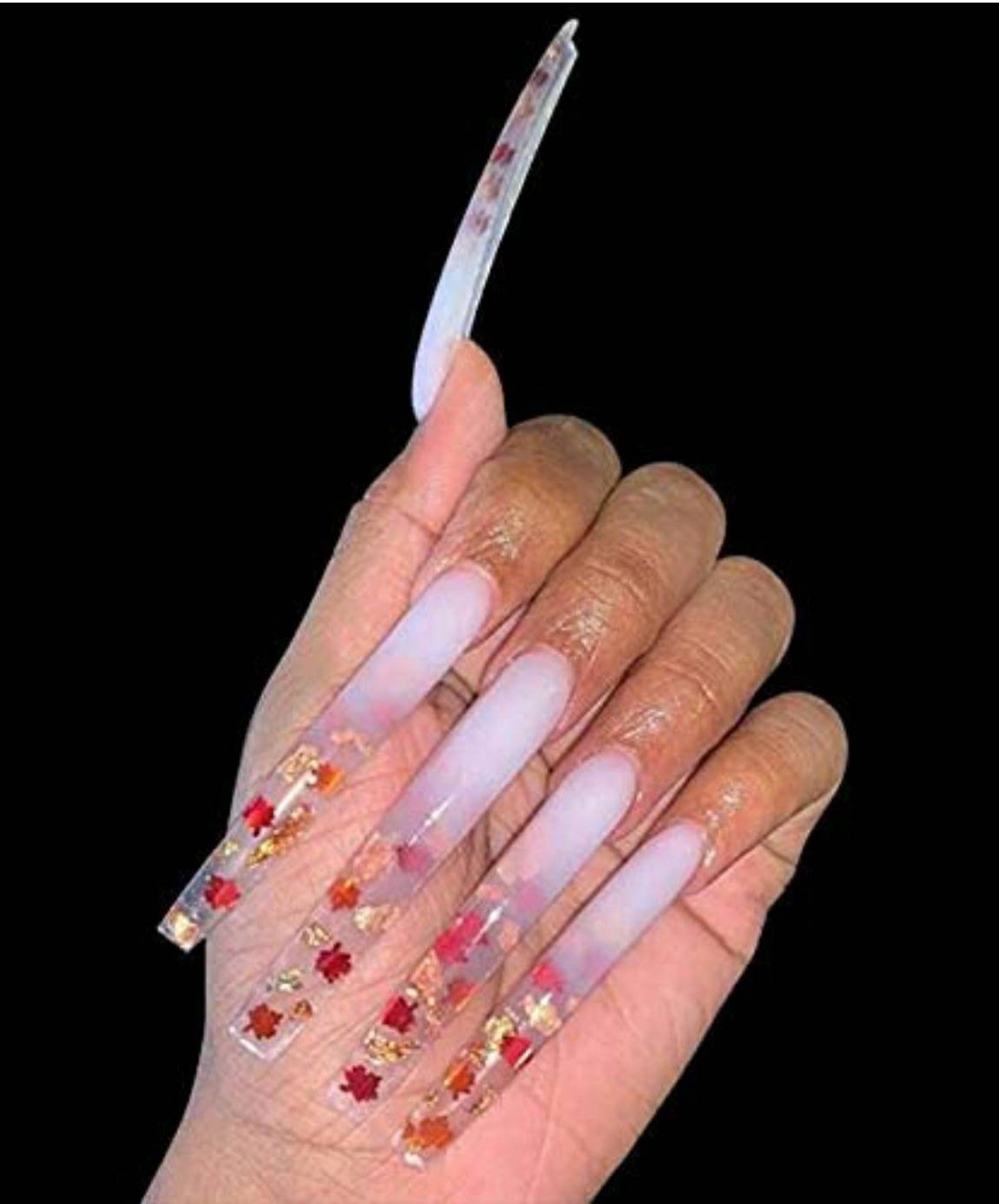 Xl_xxl nail tips for press on or acrylic sturdy square Etsy