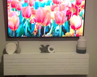 Floating Media Console and Storage Unit