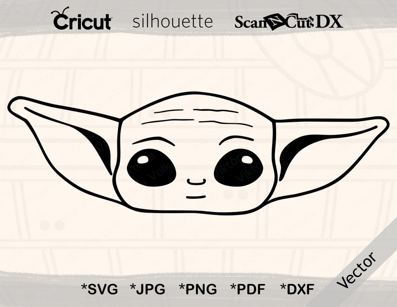 Free Free 214 Baby Yoda Head Silhouette Svg SVG PNG EPS DXF File