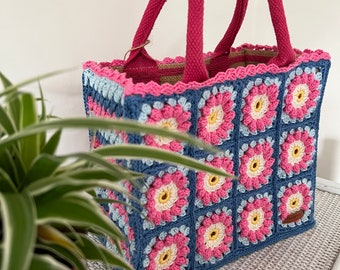 Granny Bag- Crochet- uncinetto- fatto a mano- handmade- Granny Bag crochet- Granny Bag crochet Handmade- Granny Bag fatta a mano