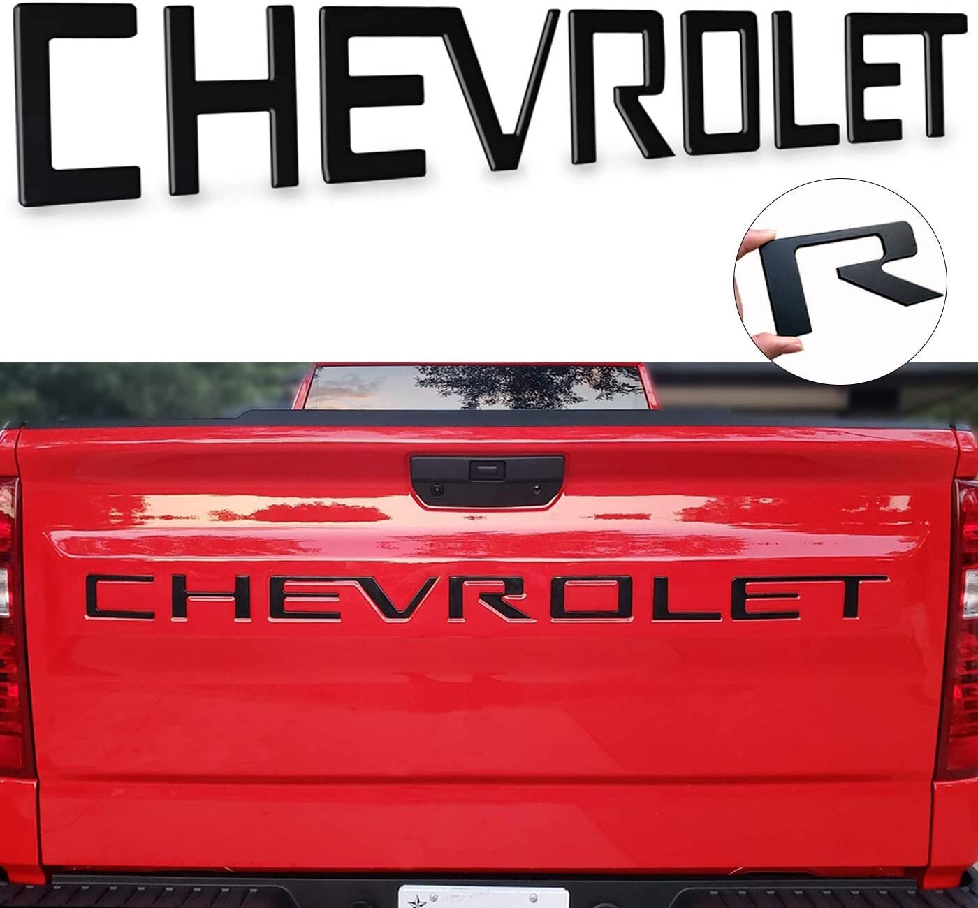 Tailgate Insert CHEVROLET Letters Compatible for Silverado Etsy