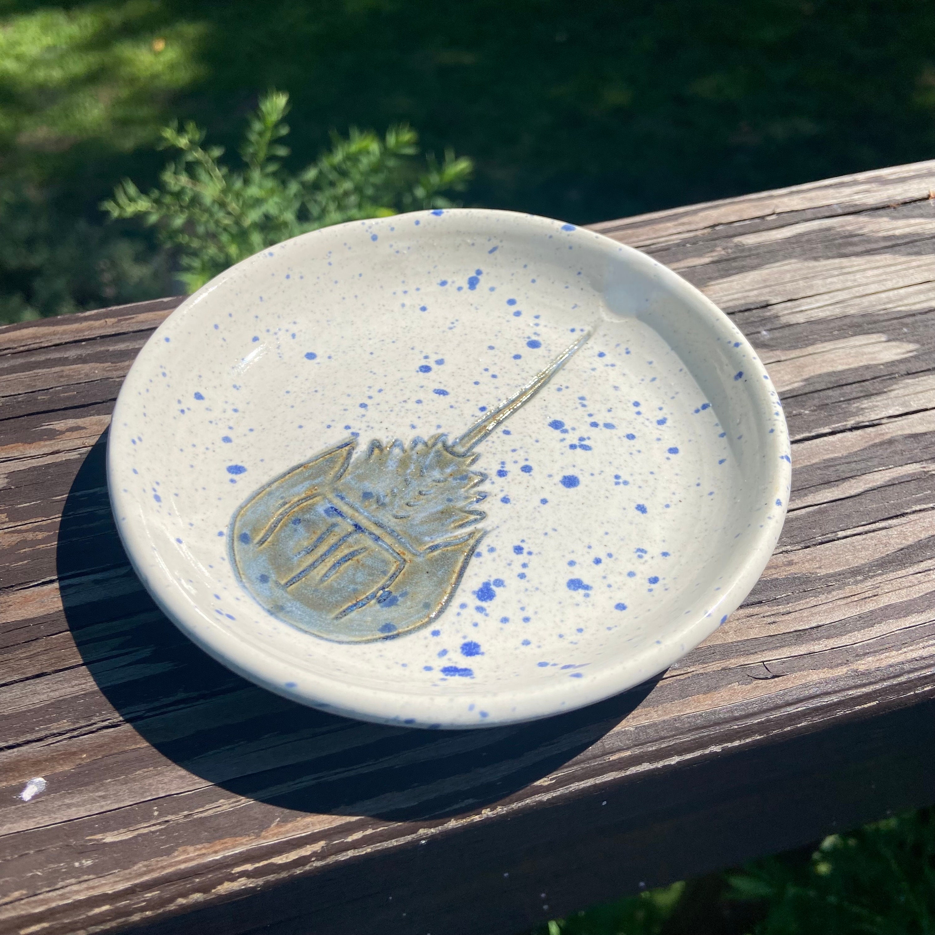 Carved Horseshoe Crab Plate - Main Image