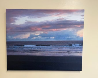 Oregon coast beach 16”x20” wrapped canvas