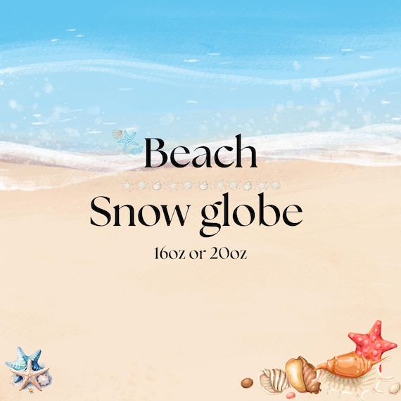 Beach Snow Globe Tumbler