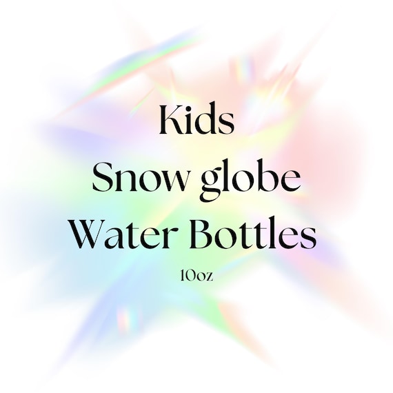 10oz Kids Snow Globe Water Bottle