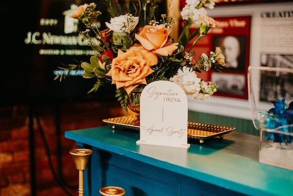 Wedding Table Signage