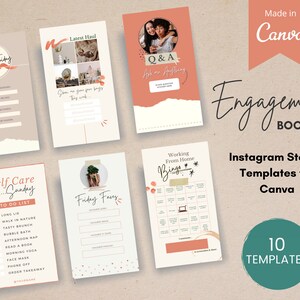Instagram Stories Templates | Engagement Boost Instagram Story Templates For Canva | Canva Templates for Instagram | Blogger Templates
