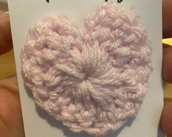 Pocket Hugs, Valentine gift Small Pocket Heart, Crochet Heart, Pocket blessing, Handmade Gift,