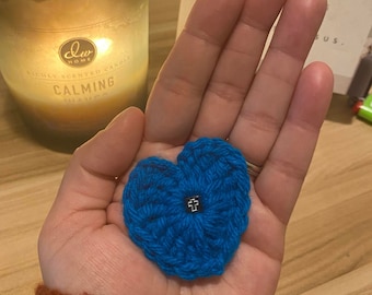 Prayer Pocket Hearts, Keepsake, Handmade gift, Valentine Gift, Pocket Hugs, Handmade Gift, Crochet Hearts