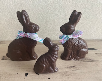 Faux Solid  Chocolate Easter Bunny