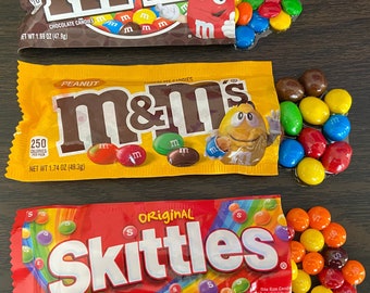 Fake Spill M&M Plain, Peanut or Skittles