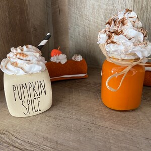 Faux Pumpkin Spice Latte Mini Mug