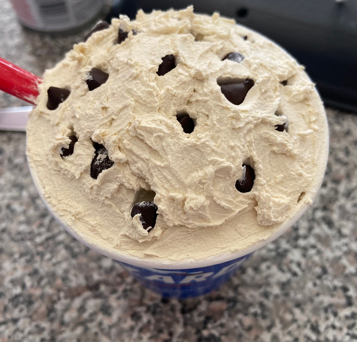 Faux Dairy Queen Cookie Dough Chocolate Chip Blizzard Etsy