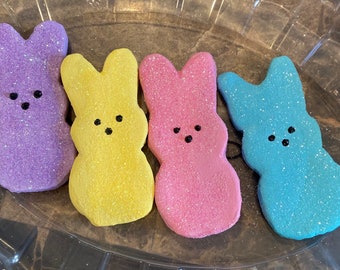 Faux Marshmallow Peeps Set of 4