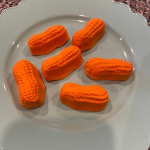 Faux Fake Orange Circus Peanuts