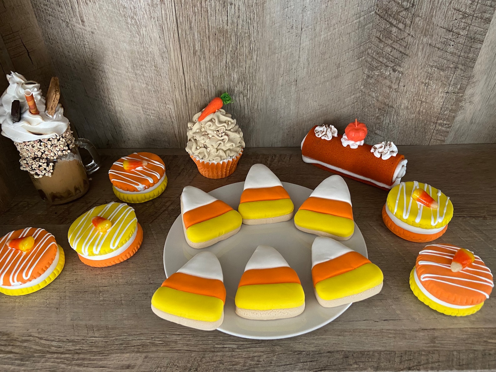 Faux Candy Corn Cookies - Etsy