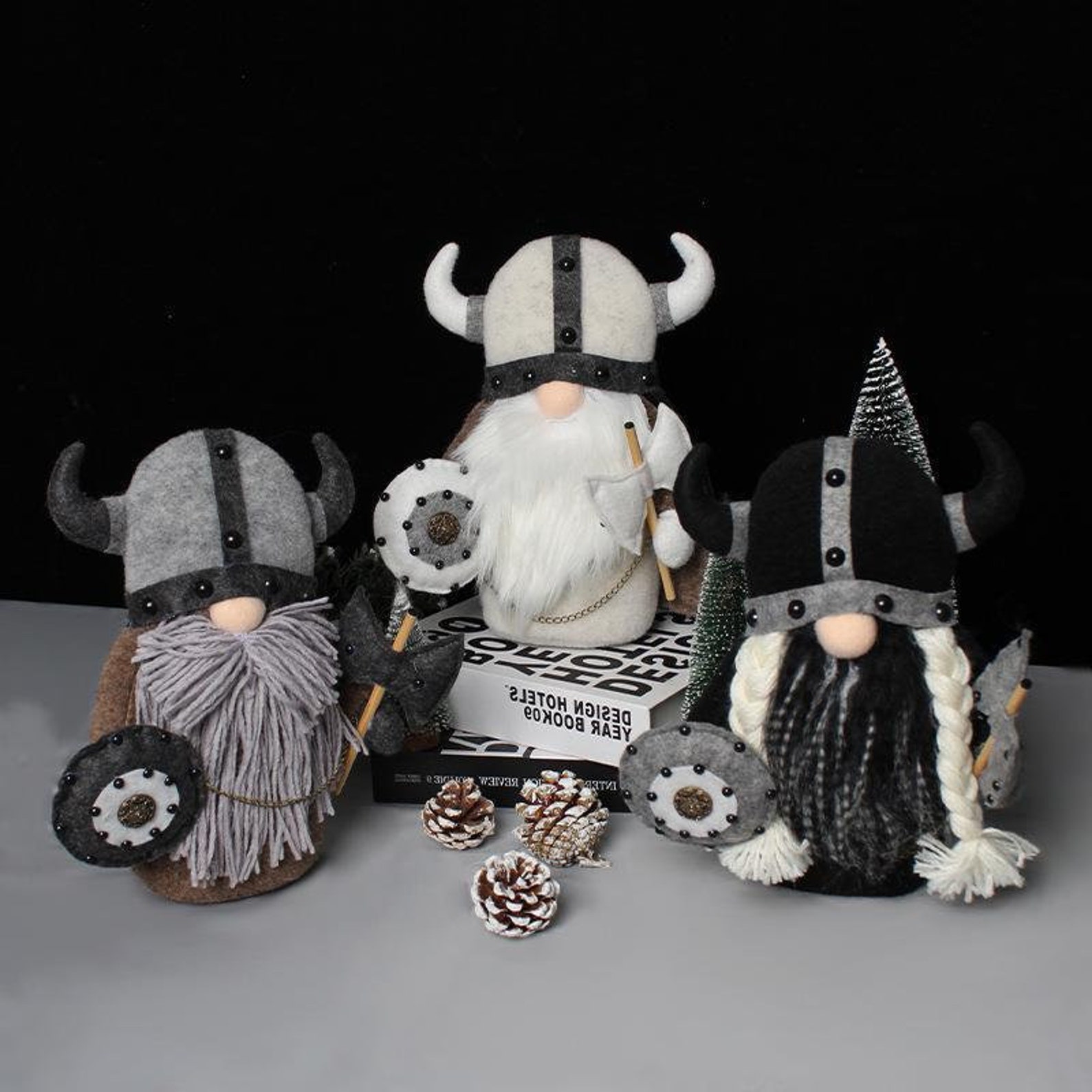 Viking Gnome Gnome Plush Gnome Decor Handmade Plush Gnome Etsy