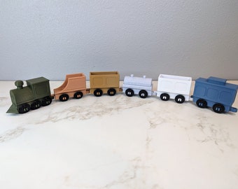 Train Set / Montessori Toy / 6 Piece Set / 3D Printed