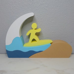 Surfer Stacker / Montessori Toy / 5 Piece Set / 3D Printed