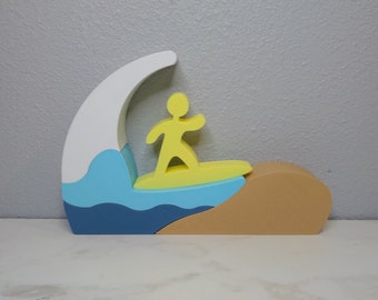 Surfer Stacker / Montessori Toy / 5 Piece Set / 3D Printed