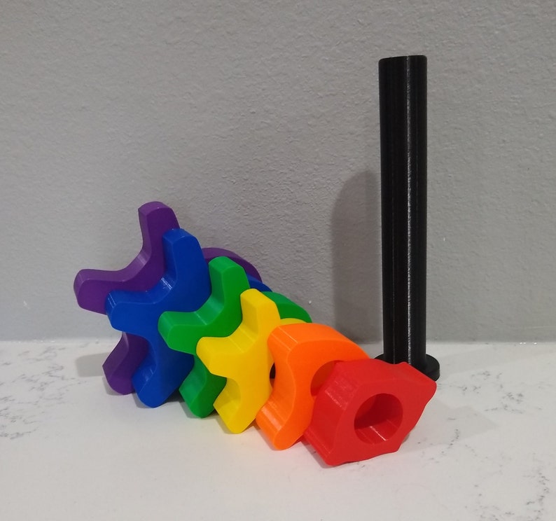 Spinal Stacking Spine Stacking Tower / Montessori Toy / 7 Piece Set / 3D Printed - Etsy