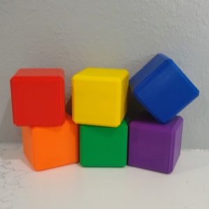 2in Building Blocks / Montessori Toy / 6-12 Piece Set / 3D Printed