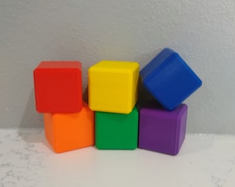 2in Building Blocks / Montessori Toy / 6-12 Piece Set / 3D Printed