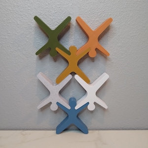 People Stacking Blocks / Montessori Toy / 6-12 Piece Set / 3D Printed