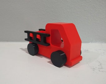 Toy Fire Truck / Montessori Toy / 3D Printed