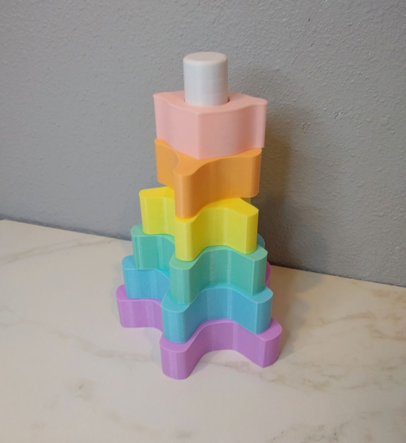 Spinal Stacking Spine Stacking Tower / Montessori Toy / 7 Piece Set / 3D Printed - Etsy