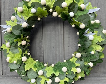 ヤドリギのパーソナライズされたクリスマスリース - Etsy 日本