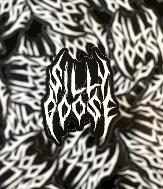 Hardcore Silly Goose Sticker, matte vinyl sticker, metal sticker, punk sticker, waterproof decal for cars, water bottle, laptop, journal