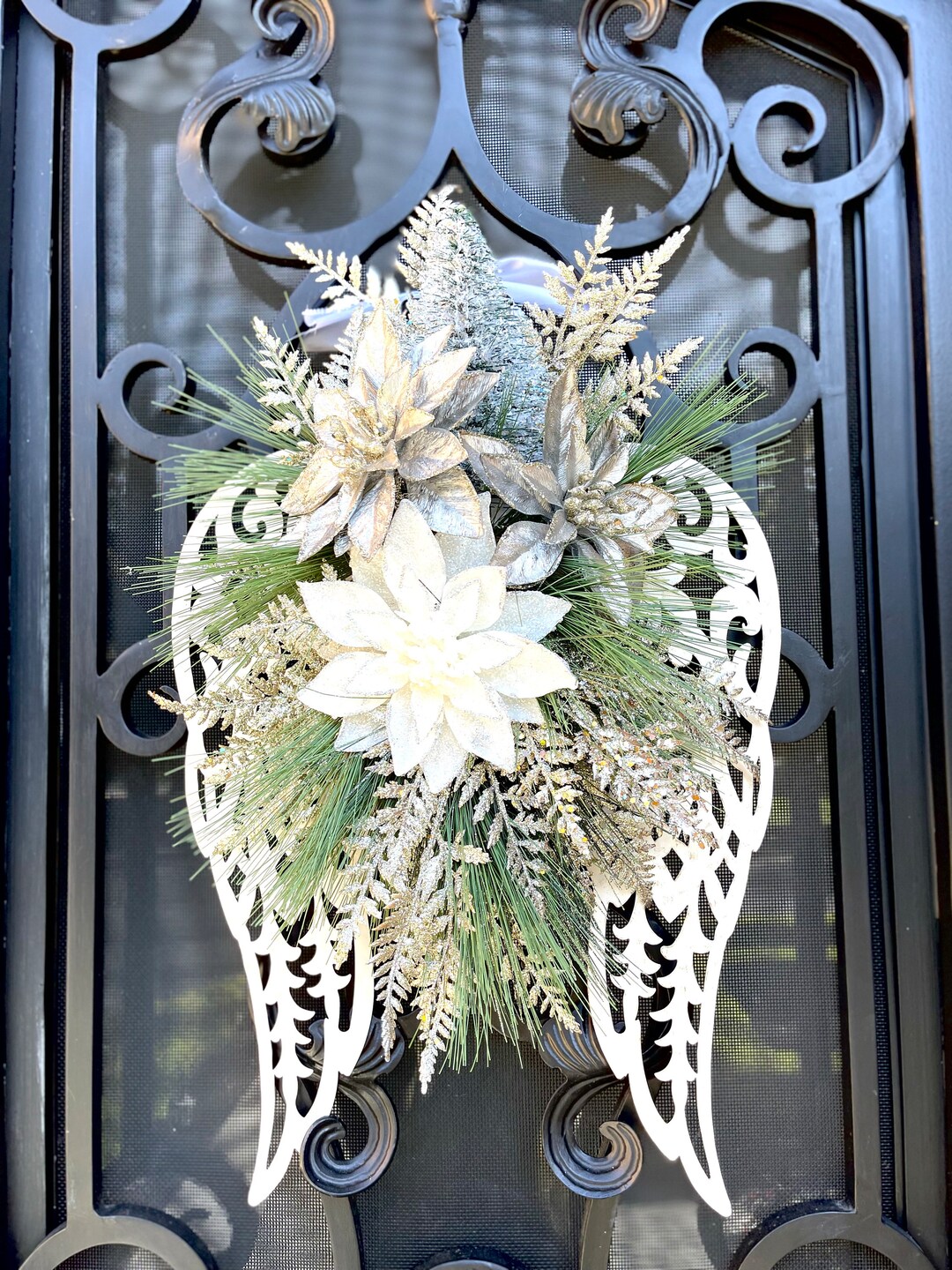 Angel Wings Door Decor/wall Decor/christmas Tree/gift/white Etsy